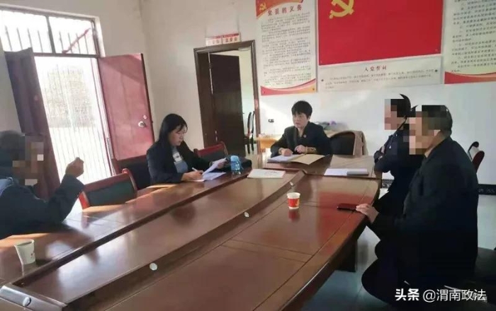 富平法院：巡回庭审进乡村 定分止争又普法（图）